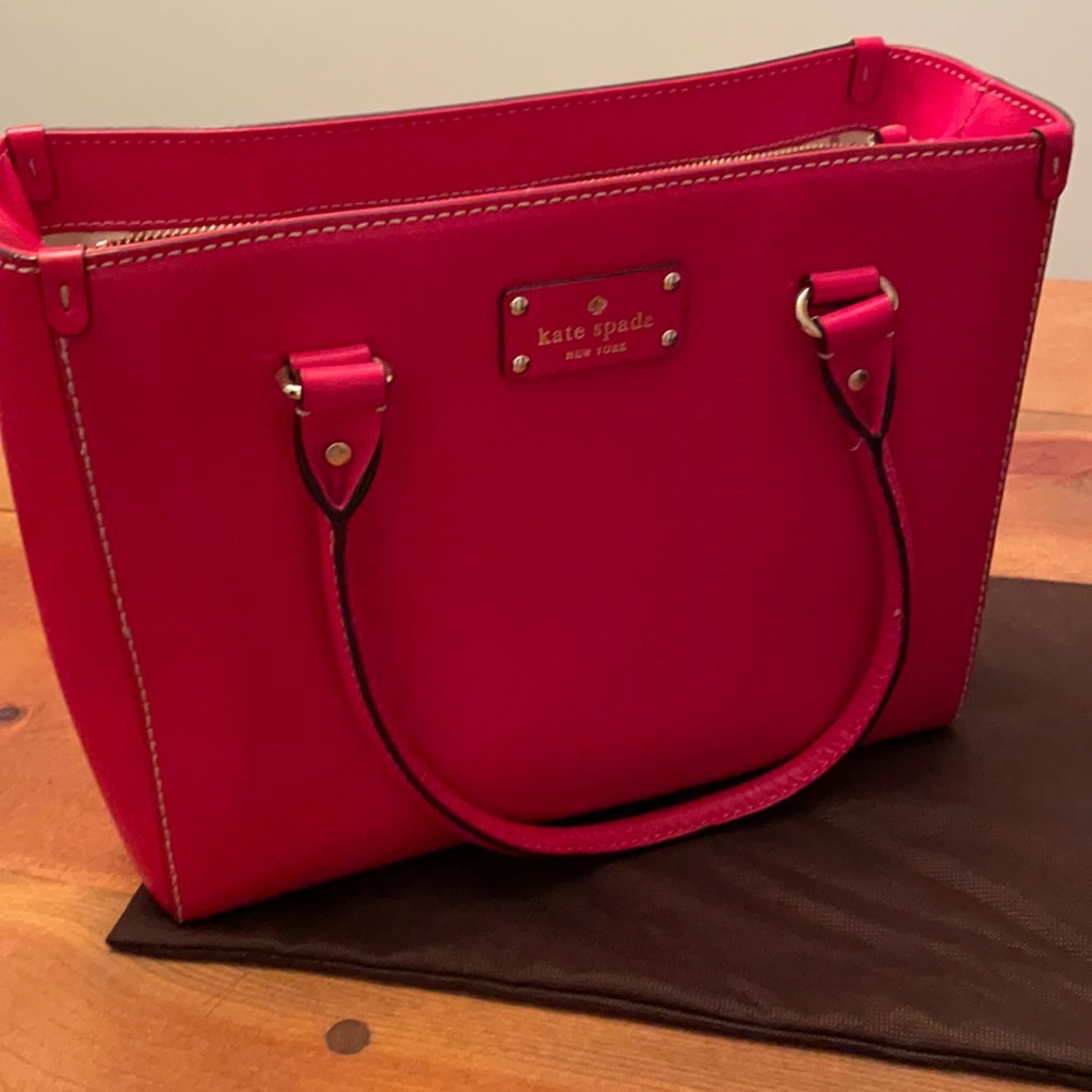 Red Kate spade bag